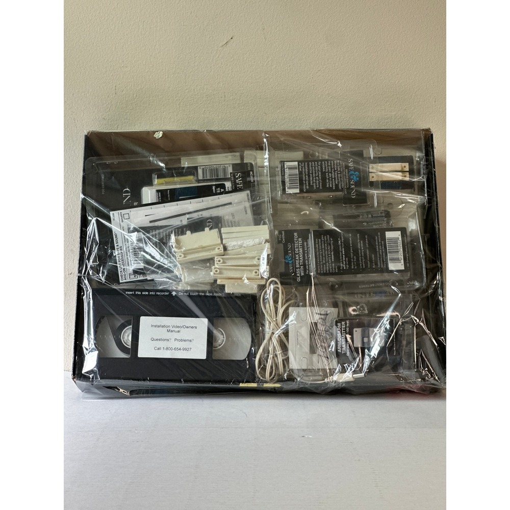 Vintage Dimango Safe & Sound Wireless Home Security System Kit 1992 VHS Manual